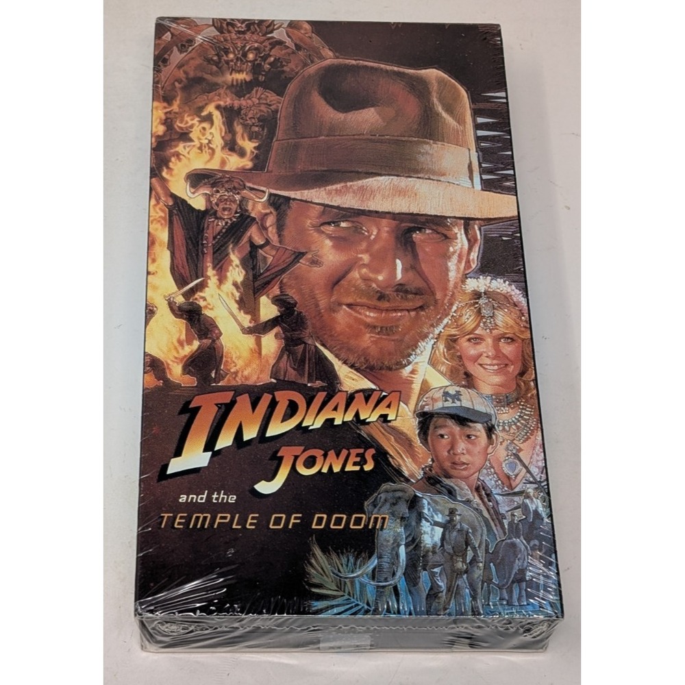 Indiana Jones‎ and the Temple of Doom VHS Cassette Tape New Sealed / Watermark